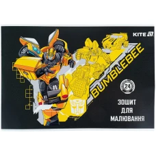 Зошит для малювання, 24 арк., скоба, гібр. лак + УФ лак, Transformers TF25-242 Kite