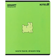 Зошит 48 арк., клітинка, УФ лак об'ємний + софт тач, One color K25-259-2 Kite