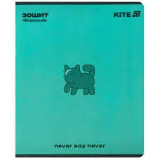 Зошит 48 арк., клітинка, УФ лак об'ємний + софт тач, One color K25-259-2 Kite