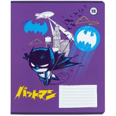 Зошит 12 арк., клітинка, софт тач + УФ лак, DC Comics DC25-232 Kite