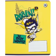 Зошит 12 арк., клітинка, софт тач + УФ лак, DC Comics DC25-232 Kite