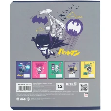Зошит 12 арк., клітинка, софт тач + УФ лак, DC Comics DC25-232 Kite