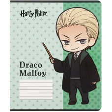 Зошит 12 арк., клітинка, софт тач + УФ лак, Harry Potter HP25-232-1 Kite