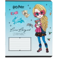Зошит 12 арк., клітинка, софт тач + УФ лак, Harry Potter HP25-232-2 Kite