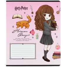 Зошит 12 арк., клітинка, софт тач + УФ лак, Harry Potter HP25-232-2 Kite