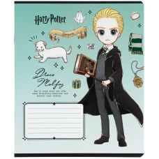 Зошит 12 арк., клітинка, софт тач + УФ лак, Harry Potter HP25-232-2 Kite