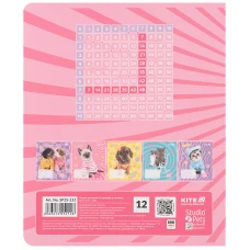 Зошит 12 арк., клітинка, софт тач + УФ лак, Studio Pets SP25-232 Kite