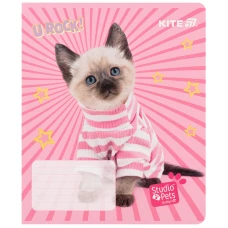 Зошит 12 арк., клітинка, софт тач + УФ лак, Studio Pets SP25-232 Kite