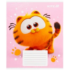 Зошит 12 арк., коса лінія, софт тач + УФ лак, Garfield GF25-235 Kite