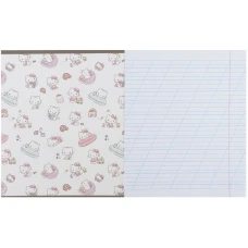 Зошит 12 арк., коса, УФ лак + глітер, Hello Kitty HK25-235-1 Kite