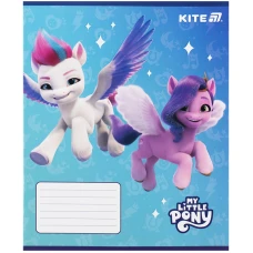 Зошит 12 арк., коса, УФ лак + глітер, My Little Pony LP25-235 Kite