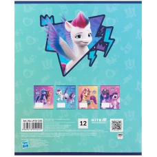 Зошит 12 арк., коса, УФ лак + глітер, My Little Pony LP25-235 Kite