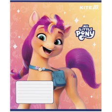 Зошит 12 арк., коса, УФ лак + глітер, My Little Pony LP25-235 Kite