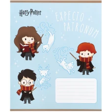 Зошит 12 арк., коса, УФ лак об'ємний, Harry Potter HP25-235 Kite