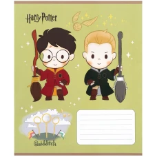 Зошит 12 арк., коса, УФ лак об'ємний, Harry Potter HP25-235 Kite