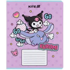 Зошит 18 арк., лінія, софт-тач + УФ лак, Kuromi HK25-237-2 Kite