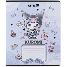 Зошит 18 арк., лінія, фольга + УФ лак, Kuromi HK25-237-1 Kite