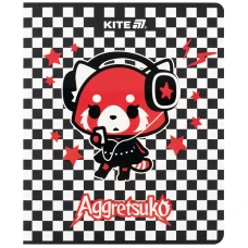 Зошит 24 арк., клітинка, софт тач + УФ лак, Aggretsuko AR25-238 Kite