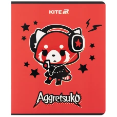 Зошит 24 арк., клітинка, софт тач + УФ лак, Aggretsuko AR25-238 Kite
