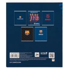 Зошит 24 арк., клітинка, софт тач + УФ лак, FC Barcelona BC25-238 Kite