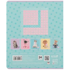 Зошит 24 арк., клітинка, софт тач + УФ лак, Studio Pets SP25-238 Kite