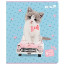 Зошит 24 арк., клітинка, софт тач + УФ лак, Studio Pets SP25-238 Kite