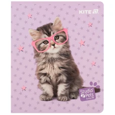 Зошит 24 арк., клітинка, софт тач + УФ лак, Studio Pets SP25-238 Kite