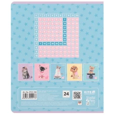 Зошит 24 арк., клітинка, софт тач + УФ лак, Studio Pets SP25-238 Kite