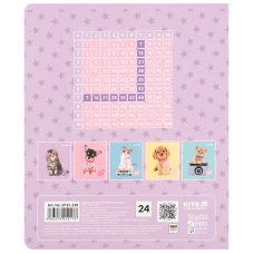 Зошит 24 арк., клітинка, софт тач + УФ лак, Studio Pets SP25-238 Kite