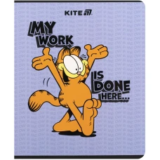 Зошит 24 арк., клітинка, УФ лак об'ємний + софт тач, Garfield GF25-238 Kite