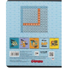 Зошит 24 арк., клітинка, УФ лак об'ємний + софт тач, Garfield GF25-238 Kite