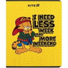 Зошит 24 арк., клітинка, УФ лак об'ємний + софт тач, Garfield GF25-238 Kite