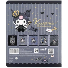 Зошит 24 арк., лінія, фольга + УФ лак, Kuromi HK25-239 Kite