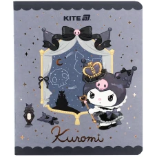 Зошит 24 арк., лінія, фольга + УФ лак, Kuromi HK25-239 Kite