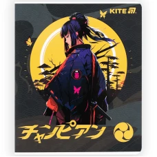 Зошит 48 арк., клітинка, софт тач + УФ лак, Kite Anime K25-259-1