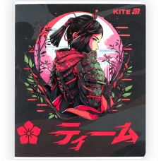 Зошит 48 арк., клітинка, софт тач + УФ лак, Kite Anime K25-259-1