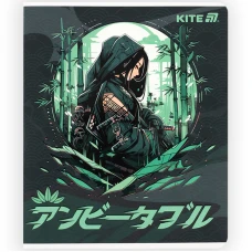 Зошит 48 арк., клітинка, софт тач + УФ лак, Kite Anime K25-259-1