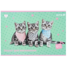 Зошит для малювання, 12 арк., скоба, софт тач + УФ лак, Studio Pets SP25-241 Kite