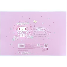 Зошит для малювання, 12 арк., скоба, УФ лак + глітер, LMy Melody HK25-241-3 Kite