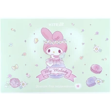 Зошит для малювання, 12 арк., скоба, УФ лак + глітер, LMy Melody HK25-241-3 Kite