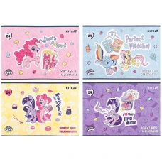 Зошит для малювання, 24 арк., скоба, софт тач + УФ лак, My Little Pony LP25-242 Kite