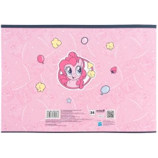 Зошит для малювання, 24 арк., скоба, софт тач + УФ лак, My Little Pony LP25-242 Kite