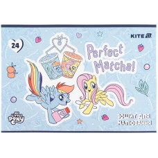 Зошит для малювання, 24 арк., скоба, софт тач + УФ лак, My Little Pony LP25-242 Kite