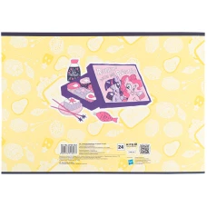 Зошит для малювання, 24 арк., скоба, софт тач + УФ лак, My Little Pony LP25-242 Kite