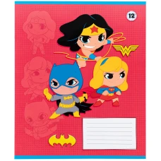 Зошит 12 арк., коса, софт тач + УФ лак, DC Comics DC25-235 Kite
