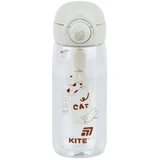 Пляшечка для води, 480 мл, біла, K25-1236-1 Kite