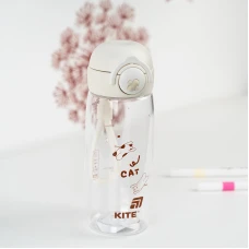 Пляшечка для води, 480 мл, біла, K25-1236-1 Kite