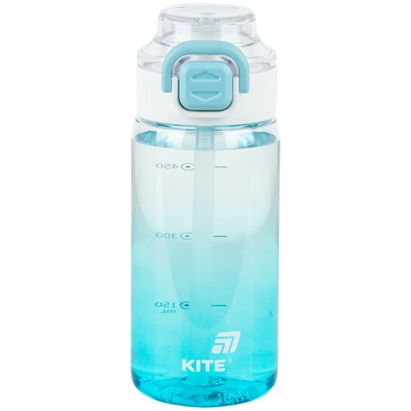Пляшечка для води, 600 мл, блакитна, K25-1212-2 Kite