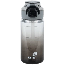Пляшечка для води, 600 мл, чорна, K25-1212-1 Kite