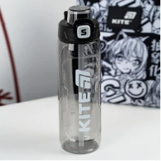 Пляшечка для води, 800 мл, чорна, K25-1211-1 Kite